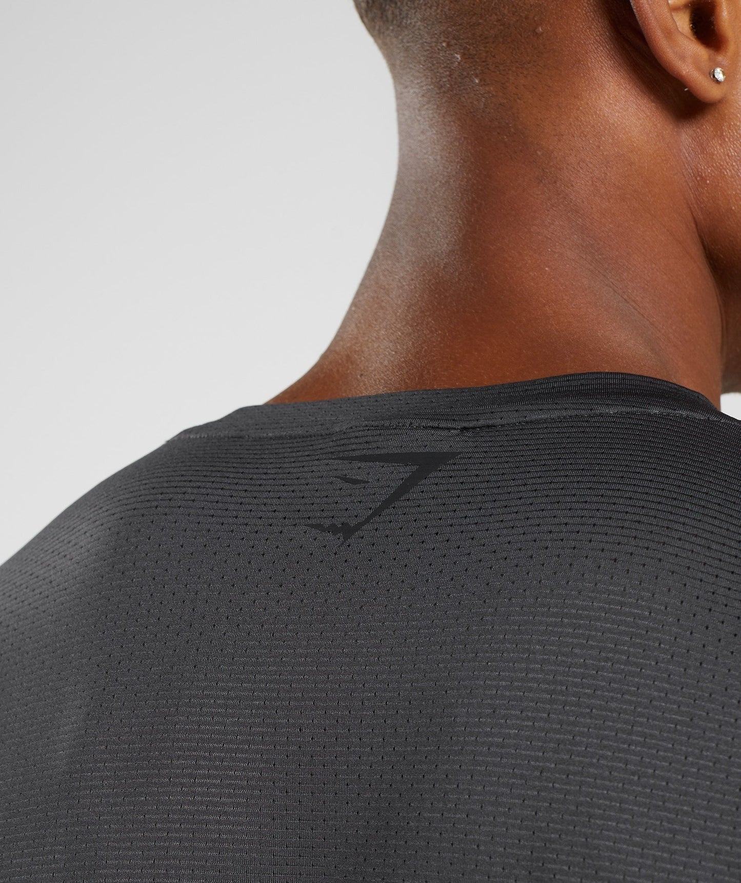 Gymshark Sport Stripe Long Sleeve T-Shirt - Onyx Grey