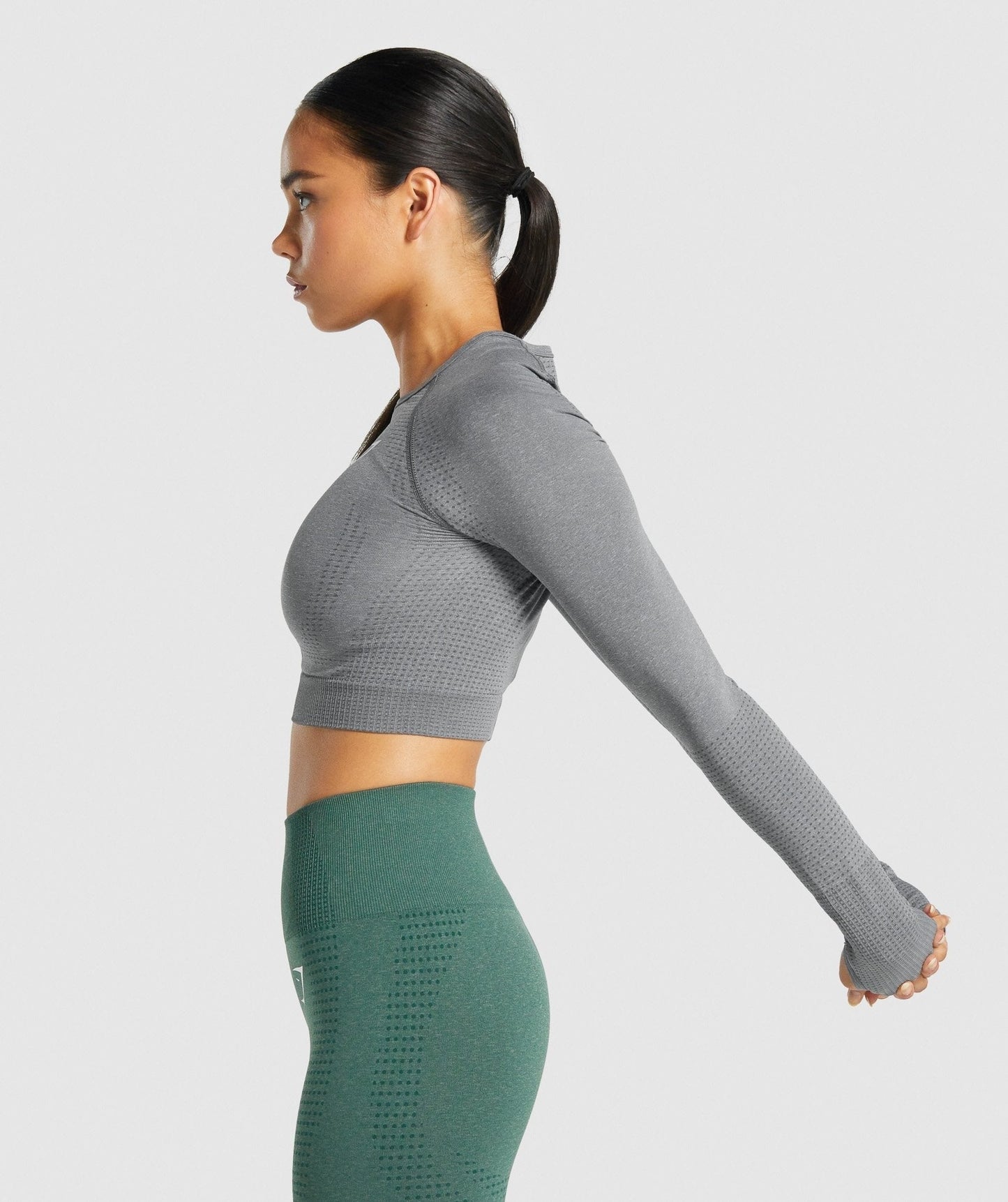 Gymshark Vital Crop Top - Smokey Grey Marl