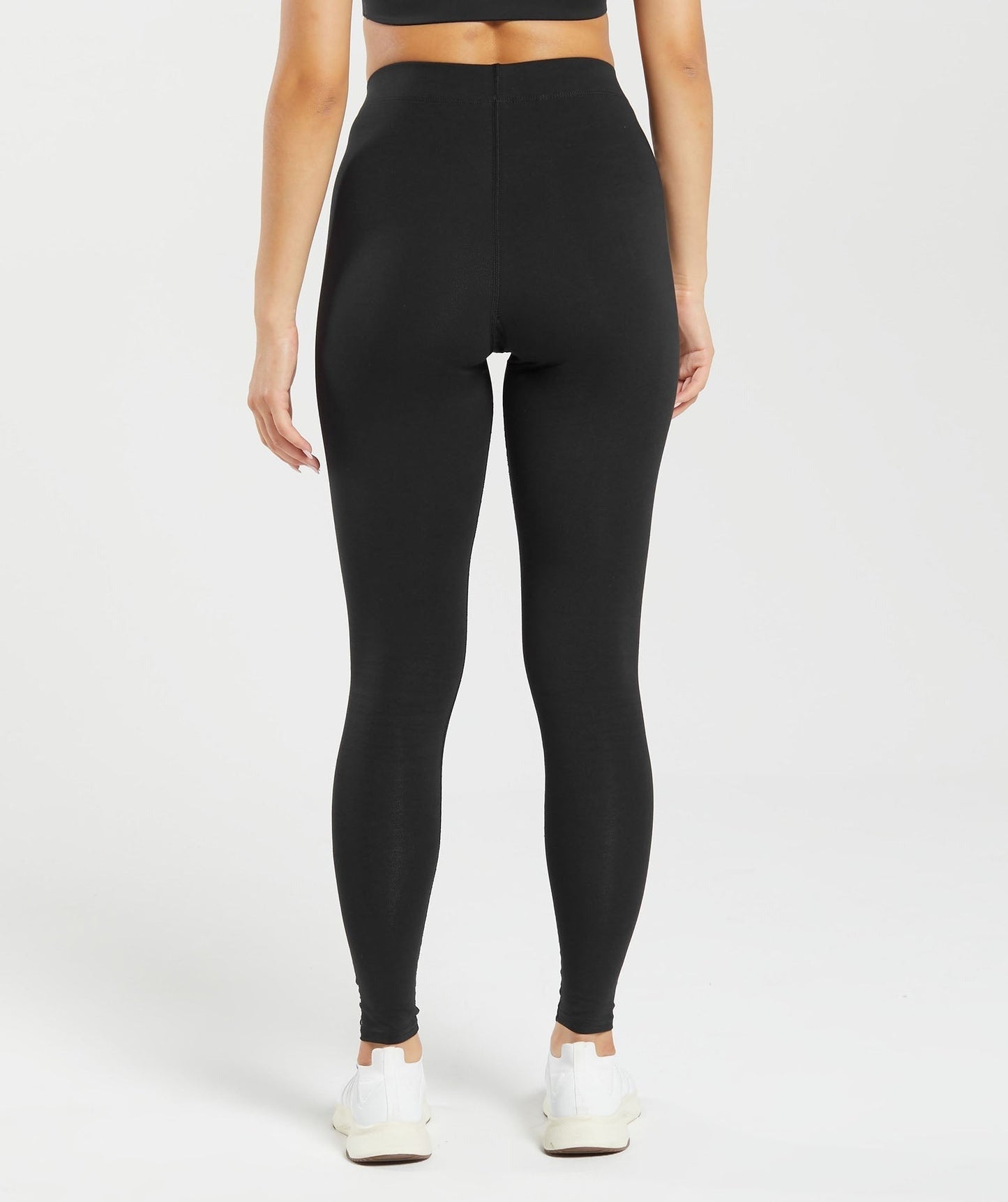 Gymshark Cotton Graphic Tape Leggings - Black
