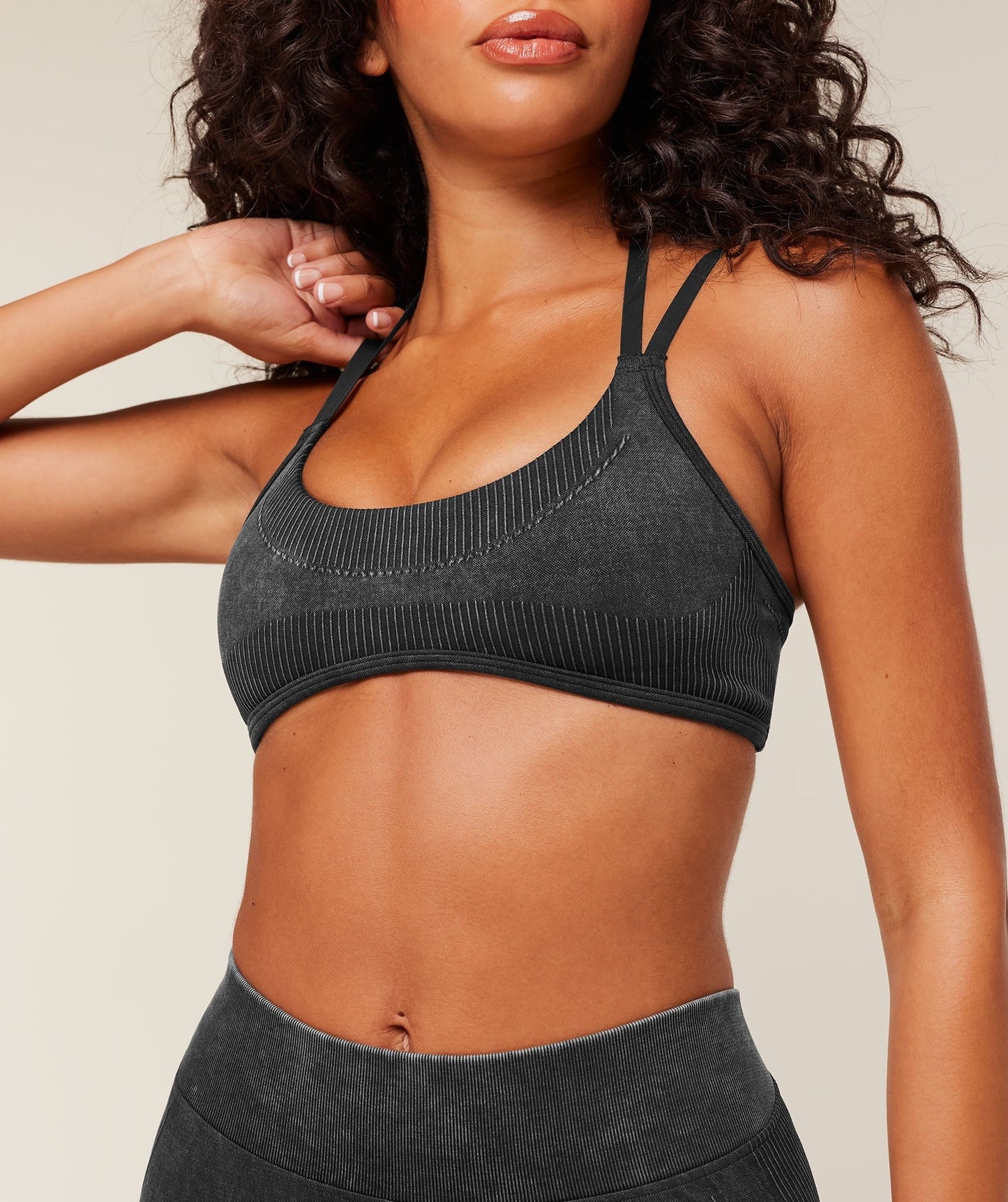Gymshark x Bratz Light Support Sports Bra - Black/Wash