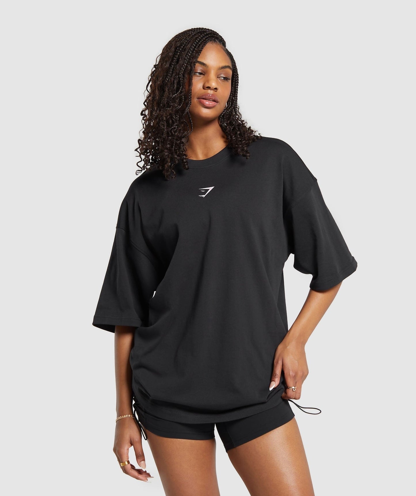Gymshark Miami Graphic T-Shirt - Black/Dolly Pink