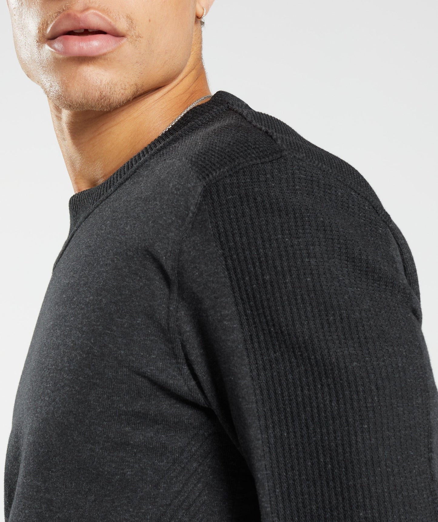 Gymshark Retake Crew - Black Marl