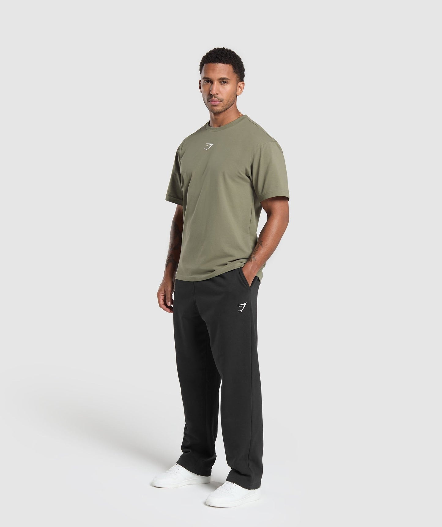 Gymshark GS66 Graphic Oversized T-Shirt - Base Green