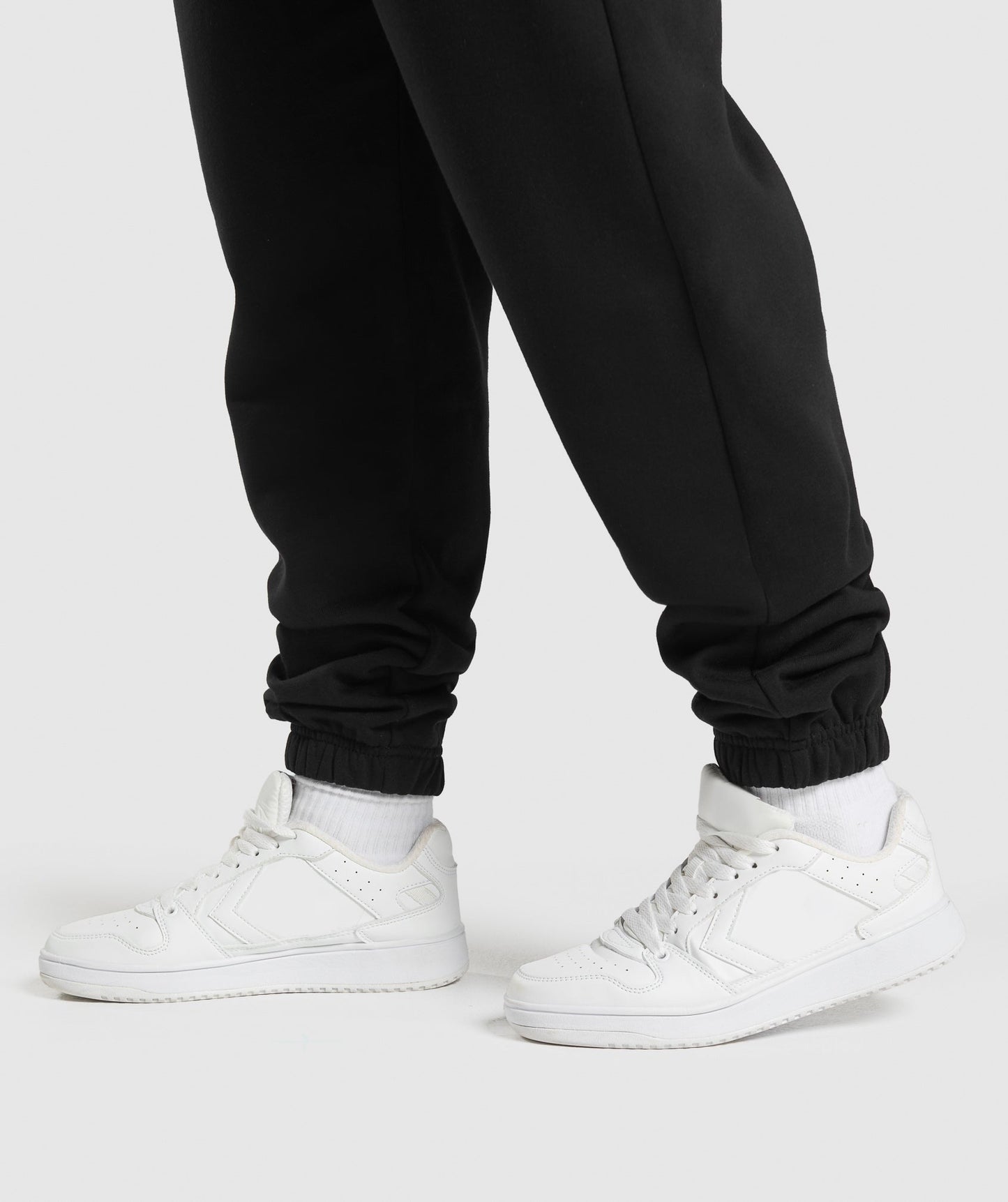Gymshark Lifting Essentials Graphic Brushed Oversized Joggers - Black