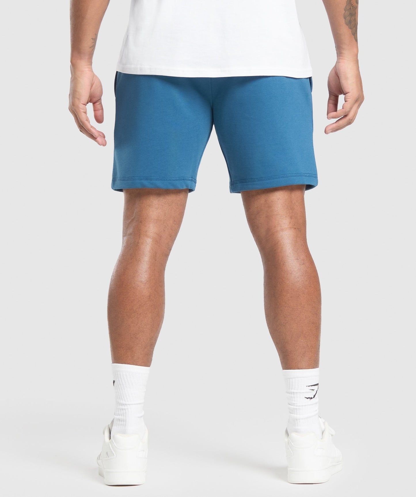 Gymshark Crest 7" Shorts - Success Blue