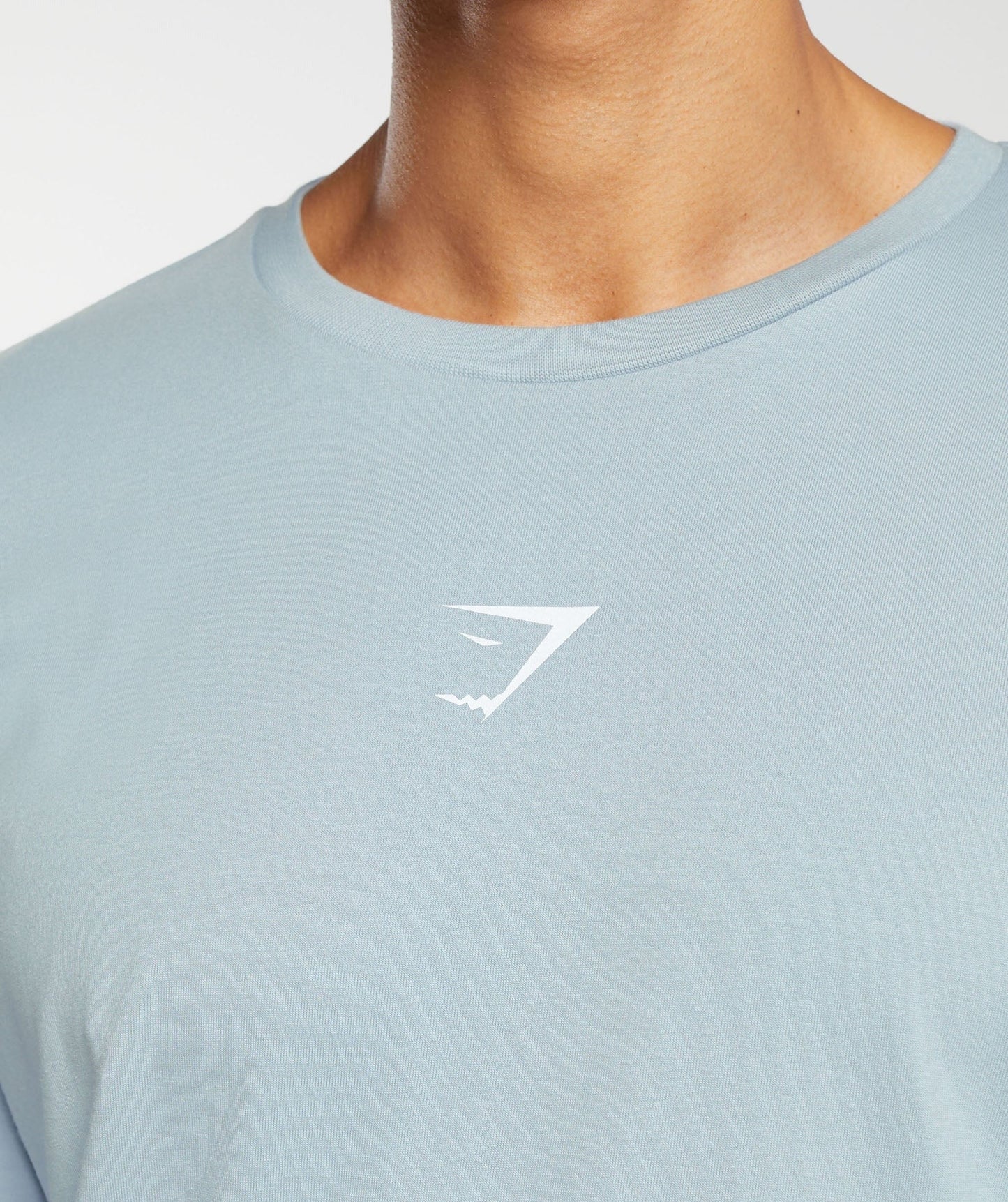 Gymshark Hybrid Wellness Long Sleeve T-Shirt - Salt Blue