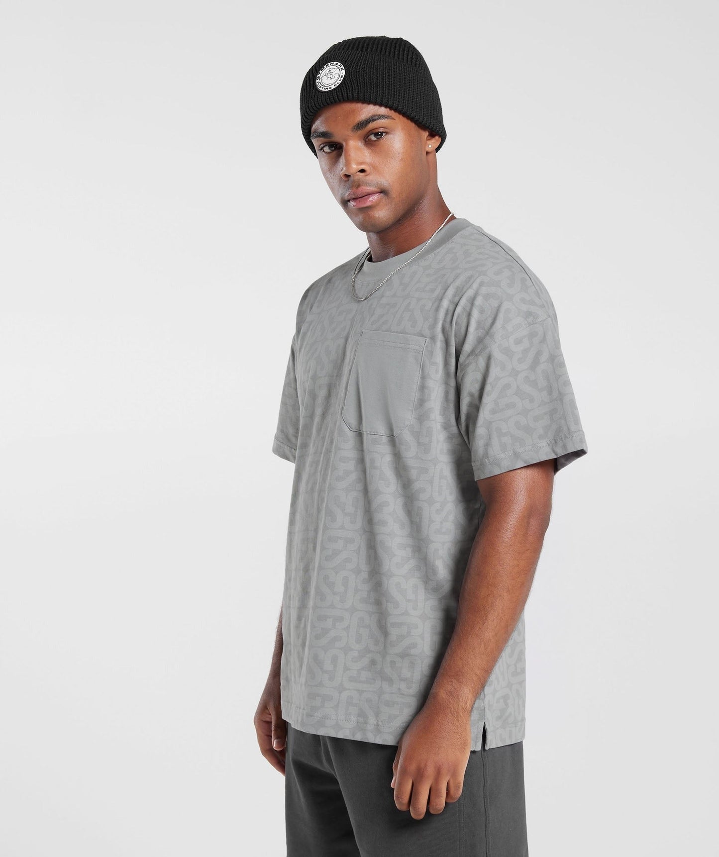 Gymshark Monogram T-Shirt - Smokey Grey