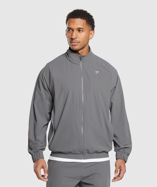 Gymshark Contrast Track Top - Pitch Grey