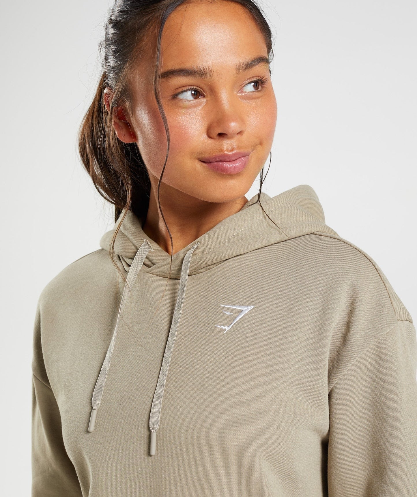 Gymshark Training Oversized Hoodie - Cement Brown
