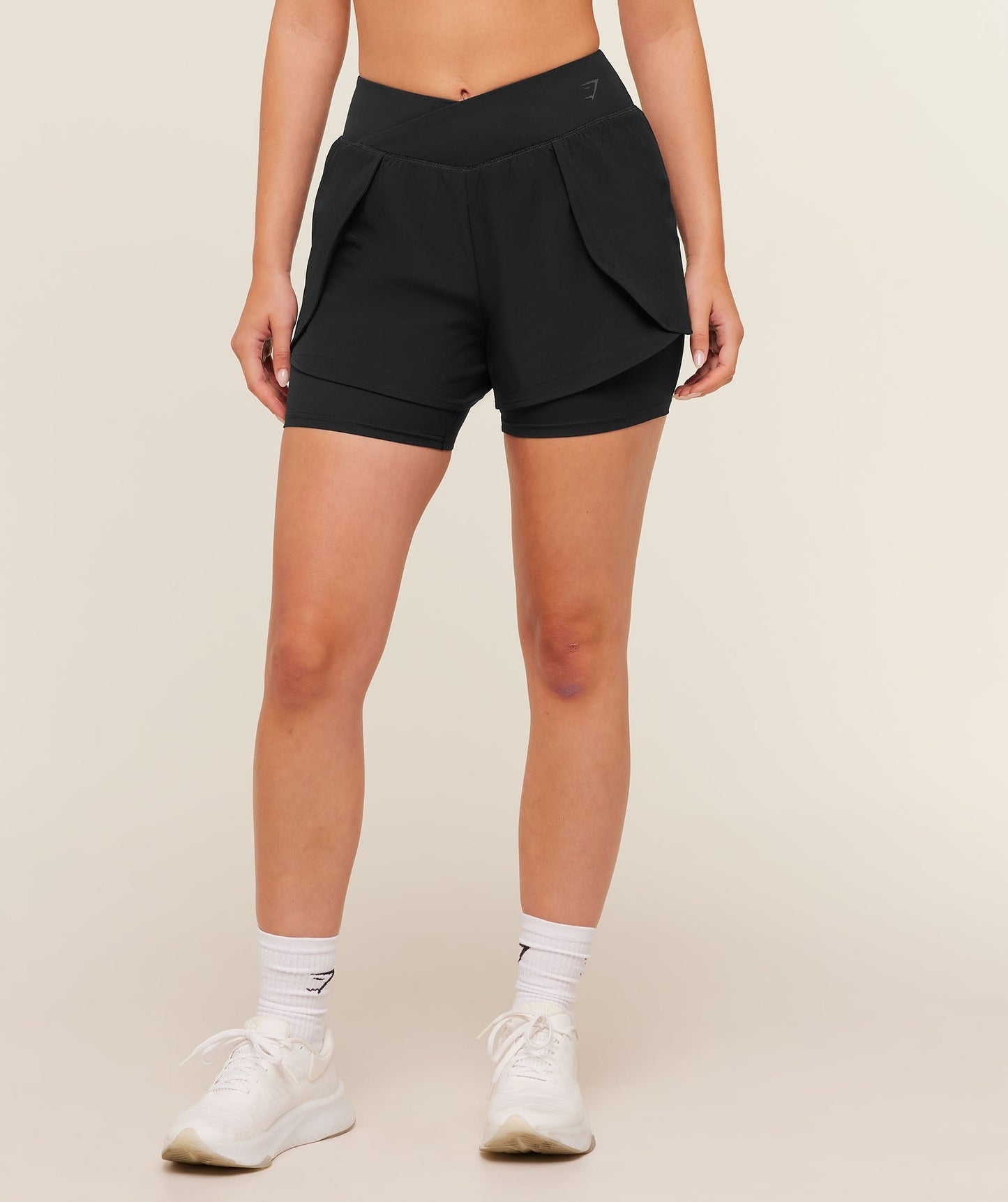 Gymshark Crossover 2-in-1 Shorts - Black