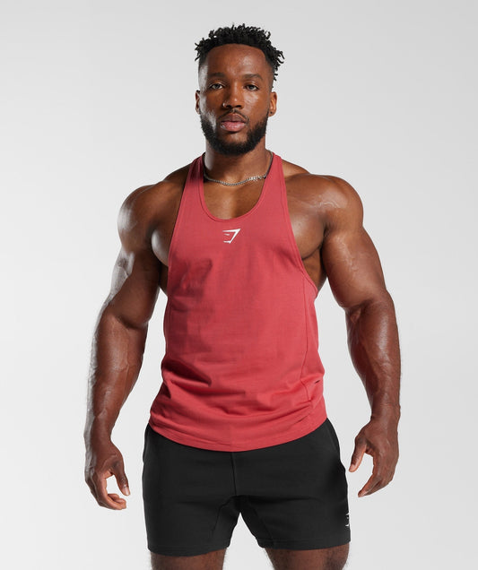 Gymshark React Stringer - Sundried Red