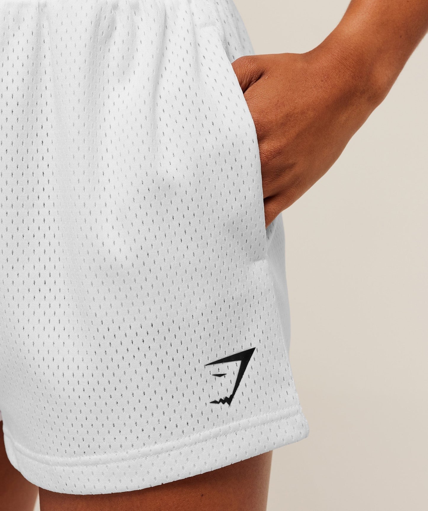 Gymshark Lifting Club Mesh Shorts - White