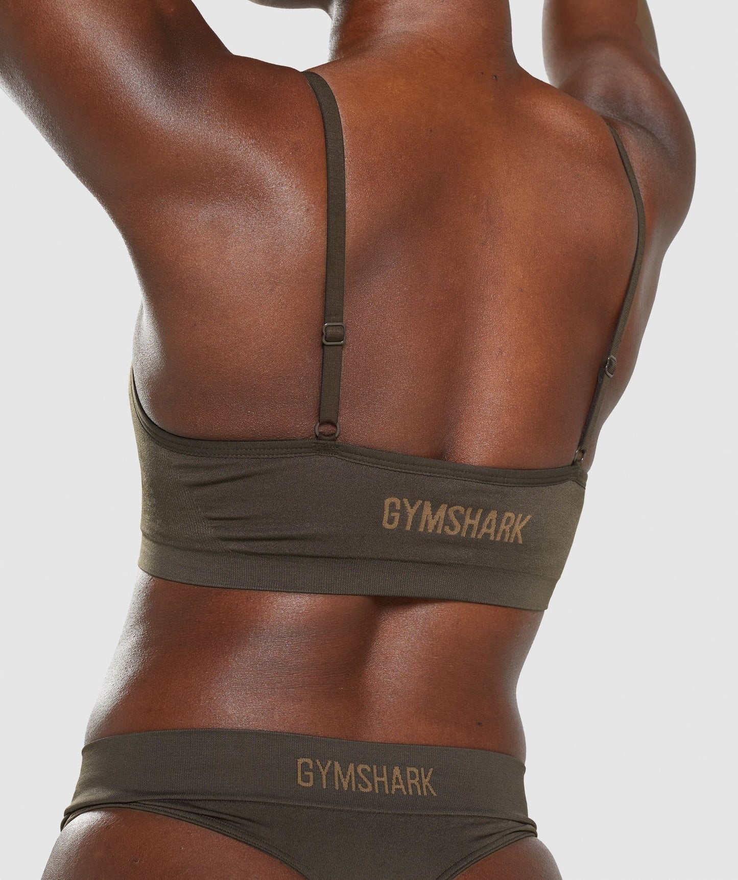 Gymshark Seamless Scoop Neck Bralette - Espresso Brown