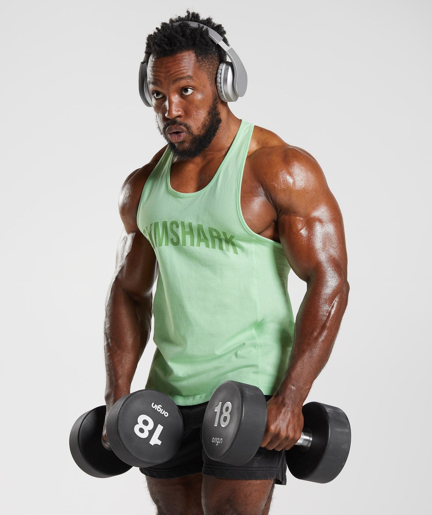 Gymshark Power Stringer - Aloe Green