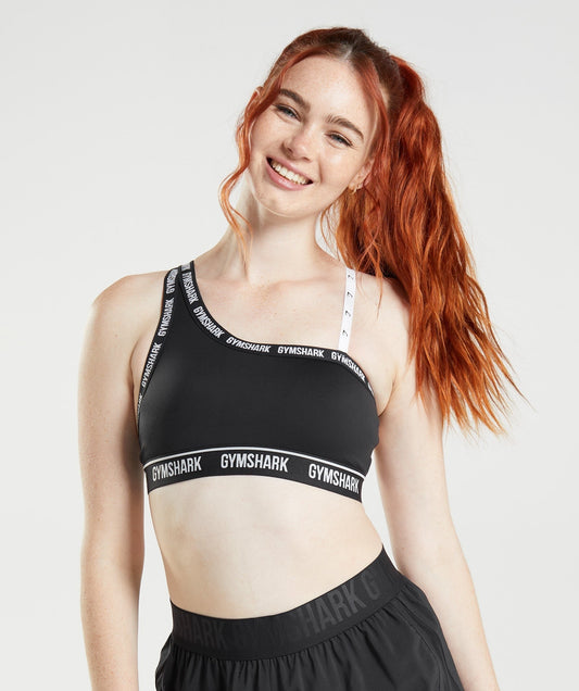 Gymshark Strike Sports Bra - Black/White