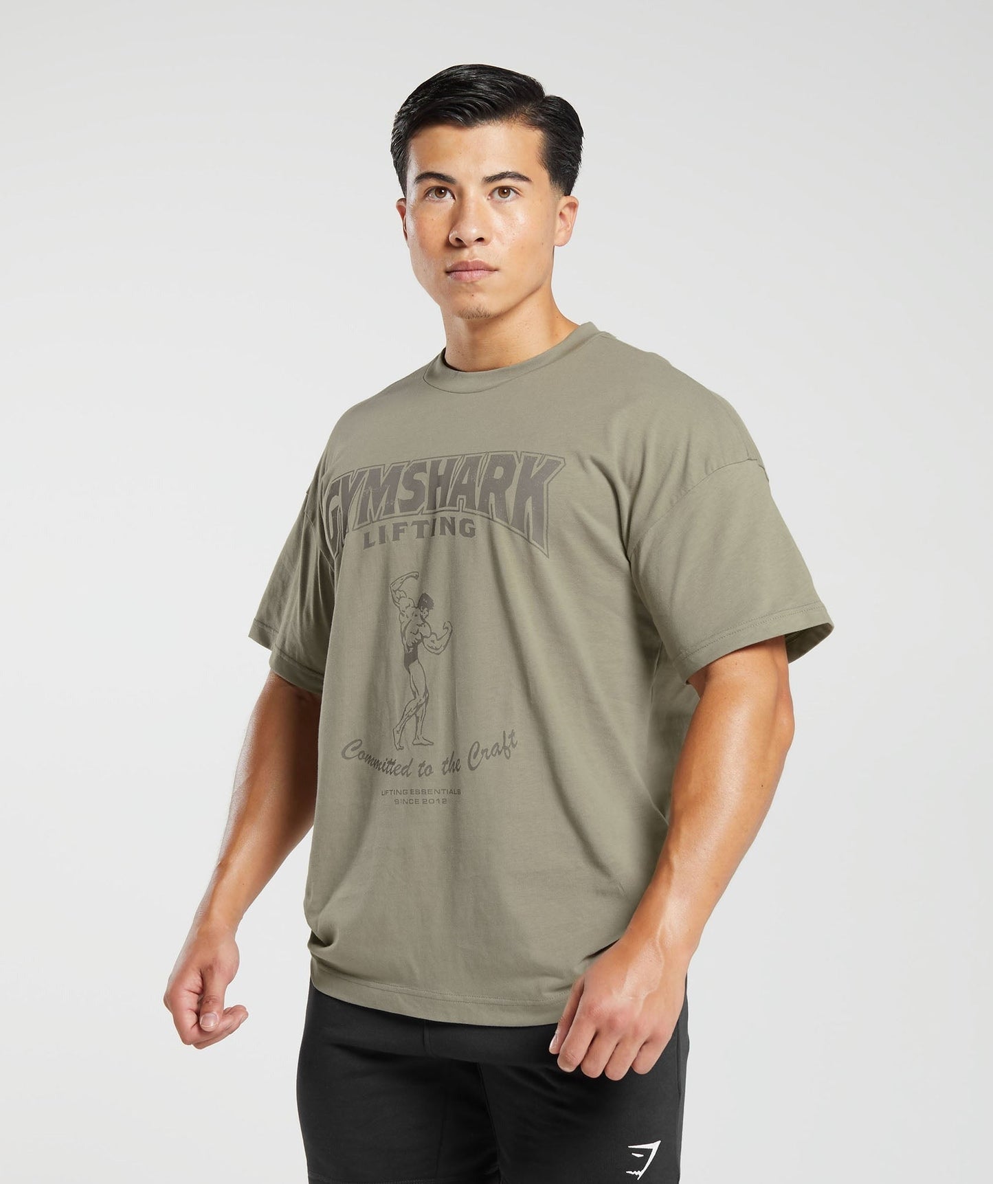 Gymshark Committed to the Craft T-Shirt - Linen Brown