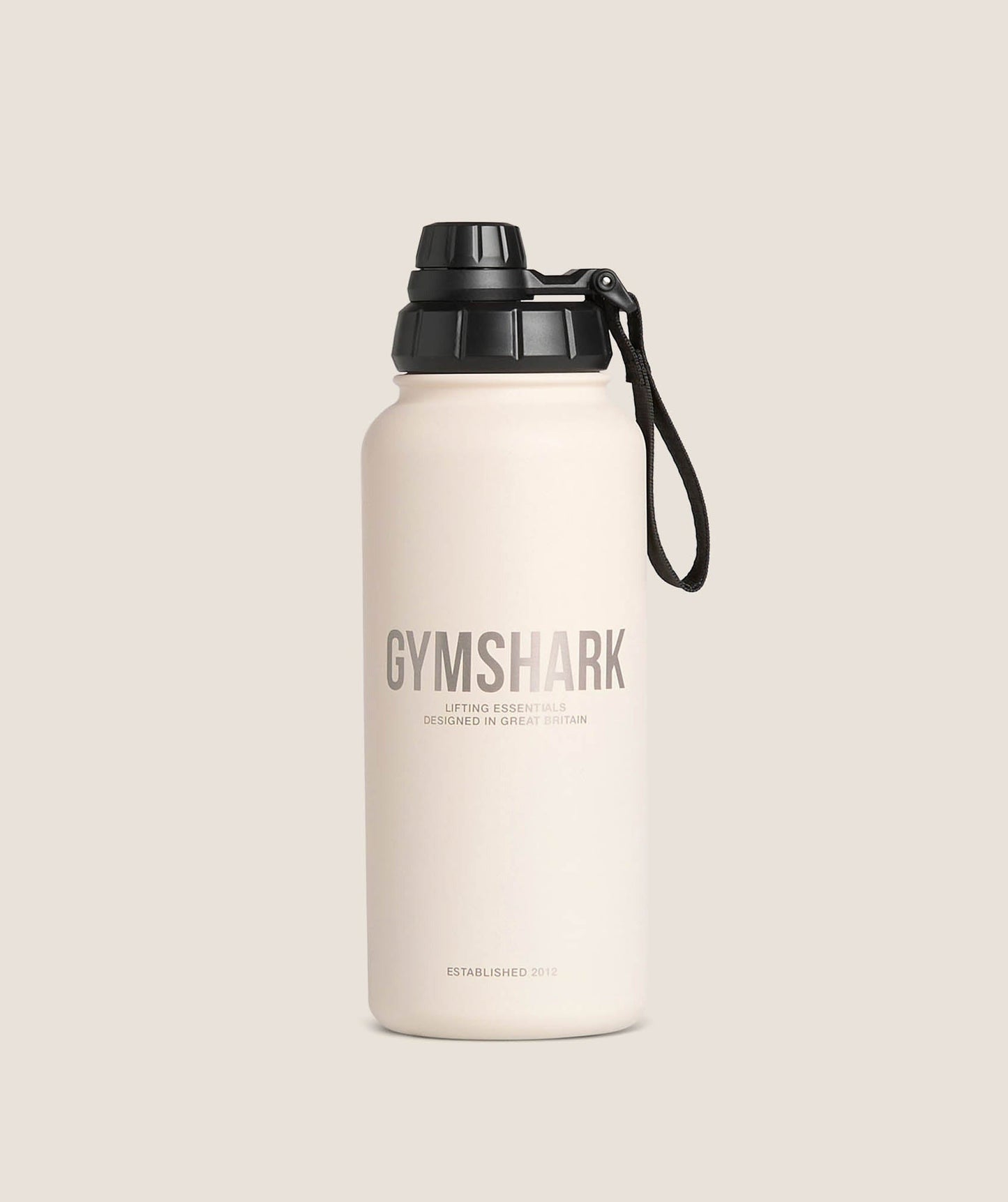 Gymshark Metal Insulated Bottle 1L - Oat White