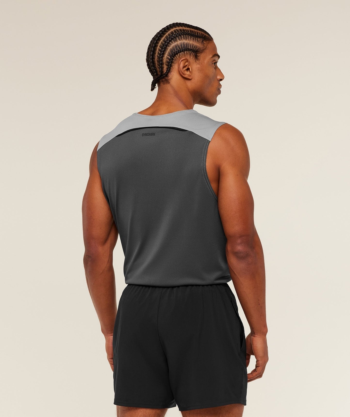 Gymshark Arrival Contrast Tank - Smokey Grey / Grey