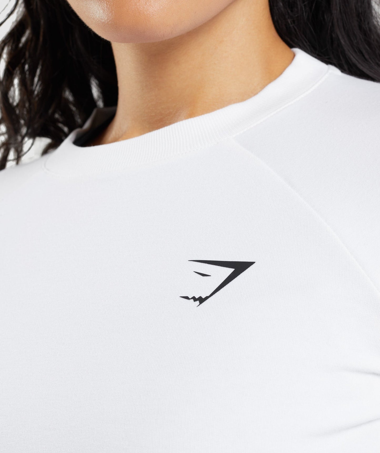 Gymshark Training Cropped Sweater - White
