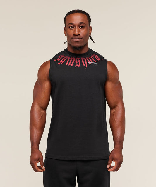 Gymshark Fade Graphic Tank - GS Black