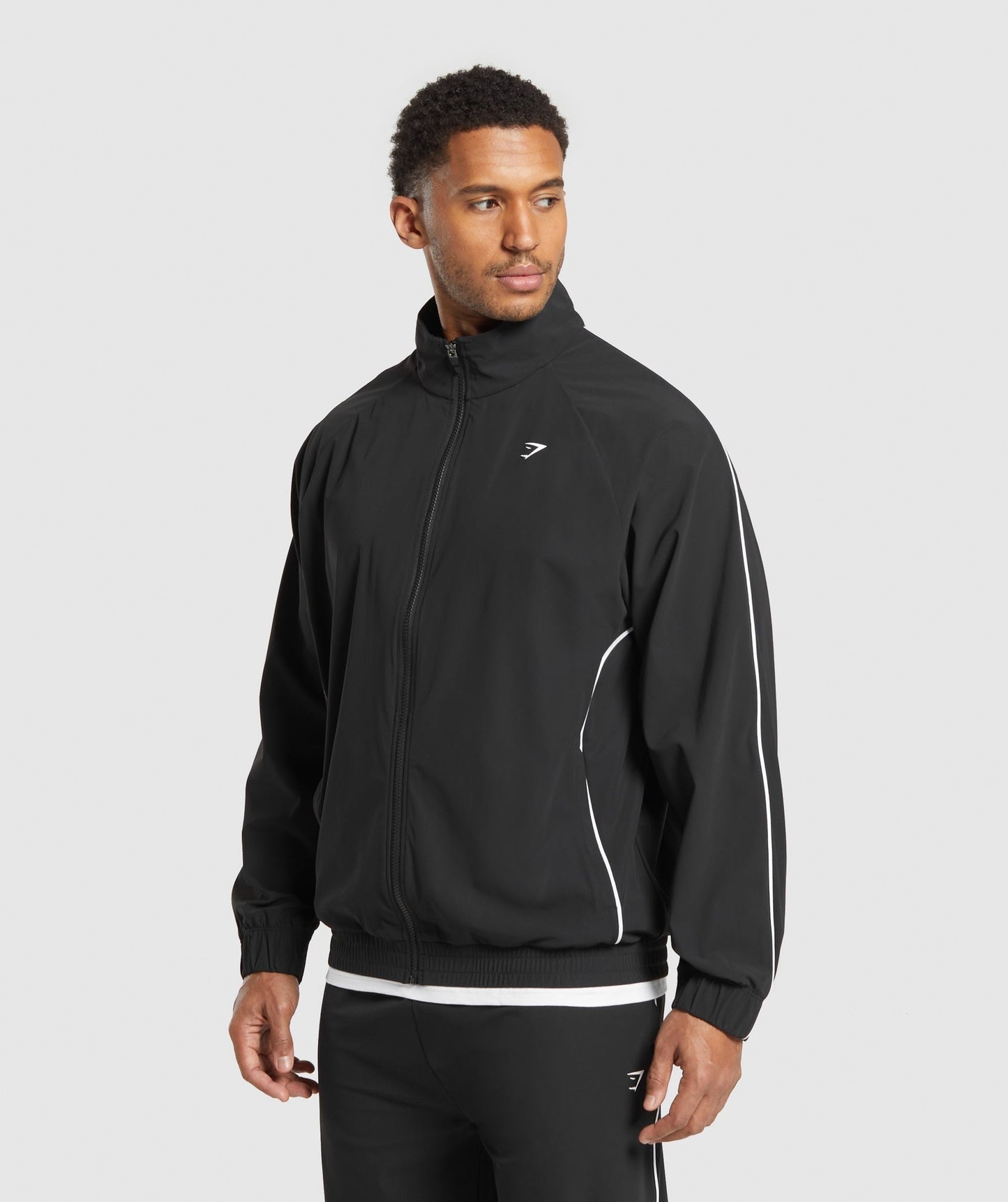 Gymshark Contrast Track Top - Black
