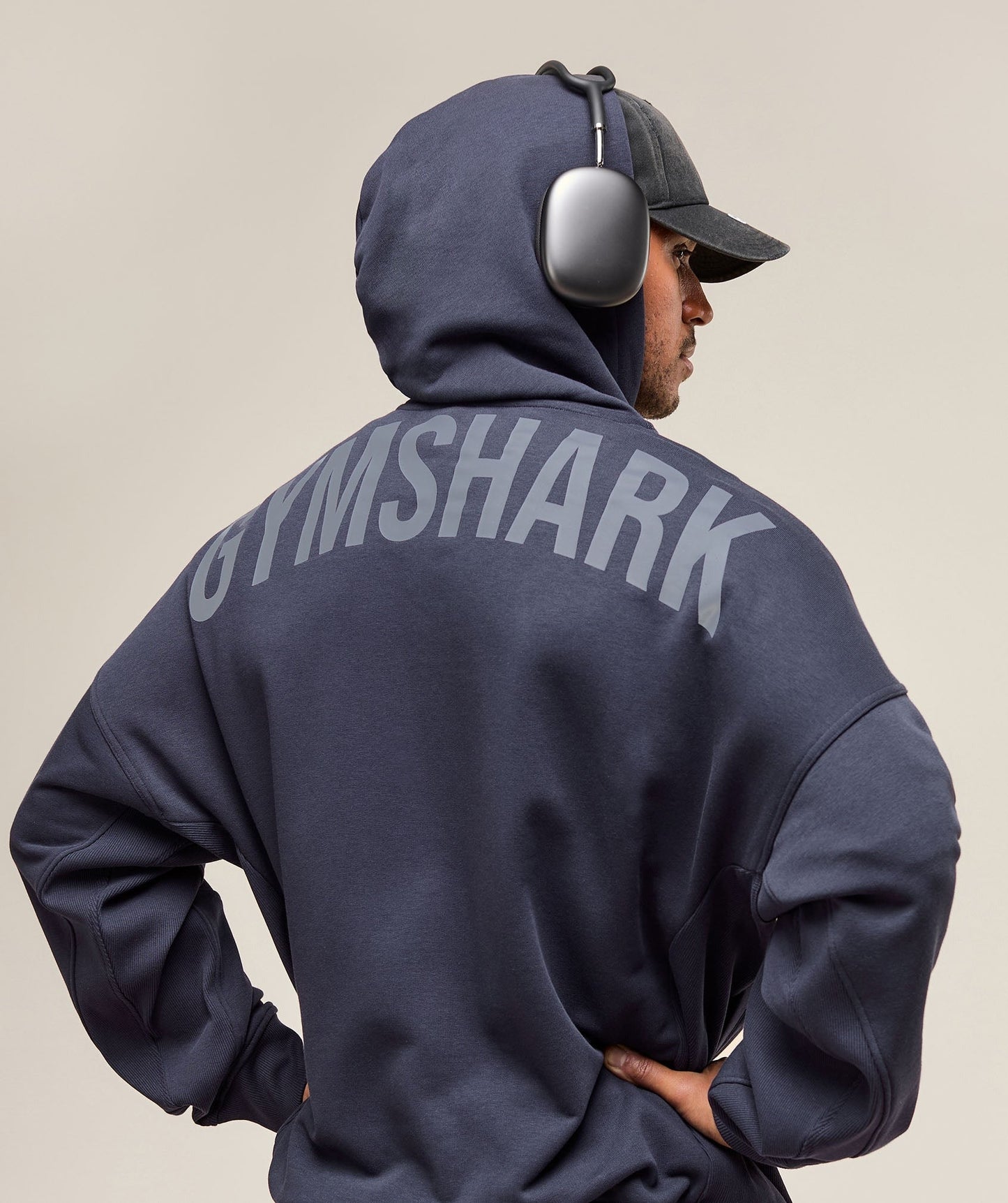 Gymshark Power Zip Up Hoodie - Heavy Blue