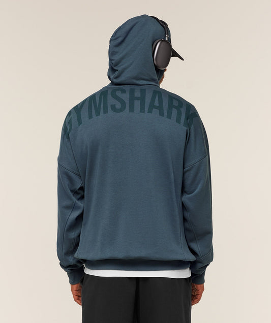Gymshark Power Oversized Hoodie - GS Stealth Blue