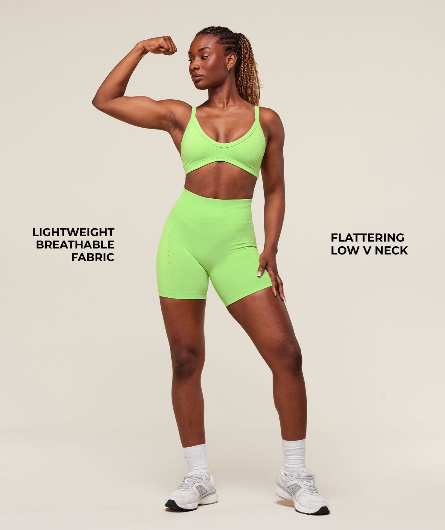 Gymshark Energise Seamless Sports Bra - Energy Gelato Green