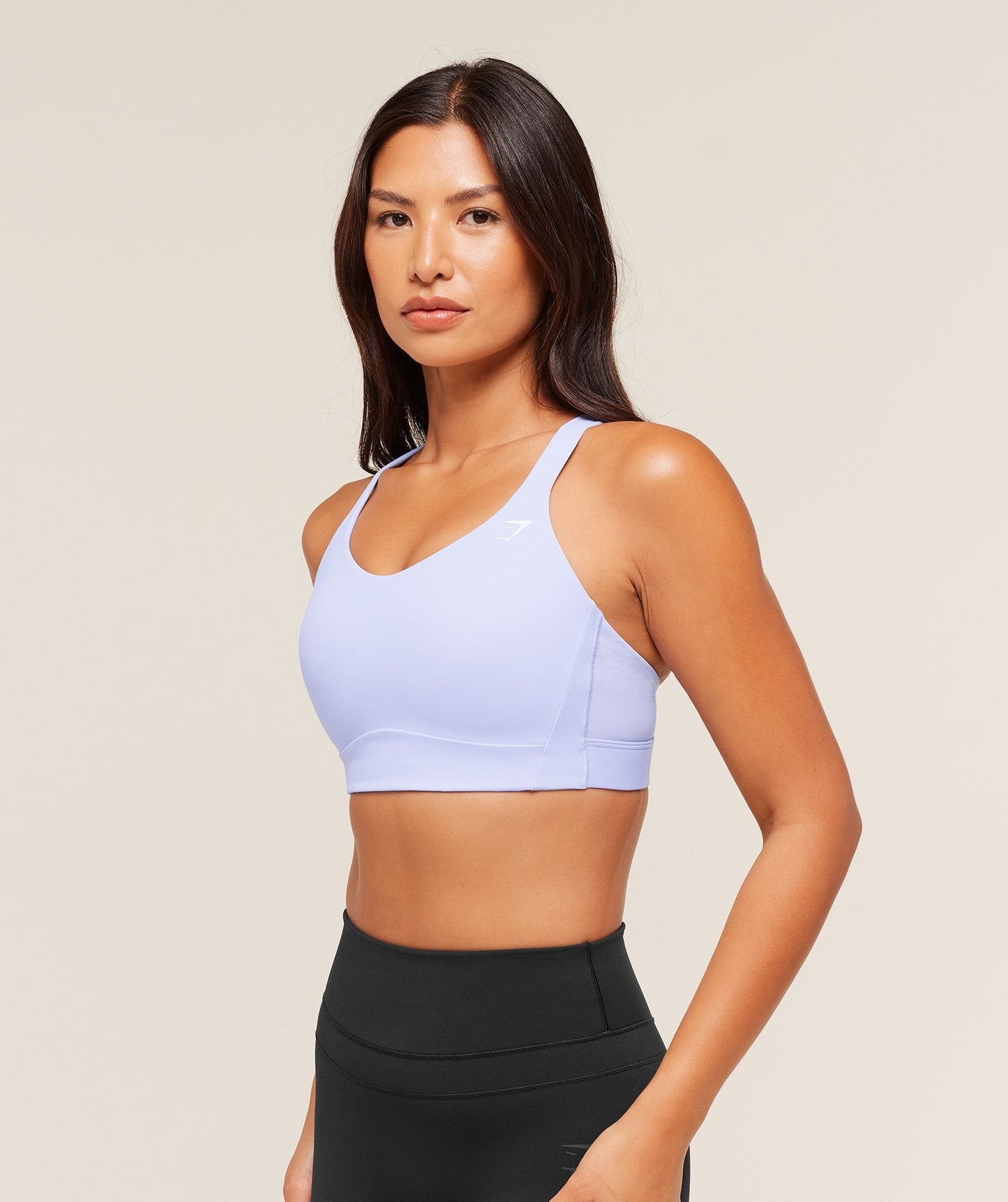 Gymshark Crossover Strap High Support Sports Bra - Peri Blue