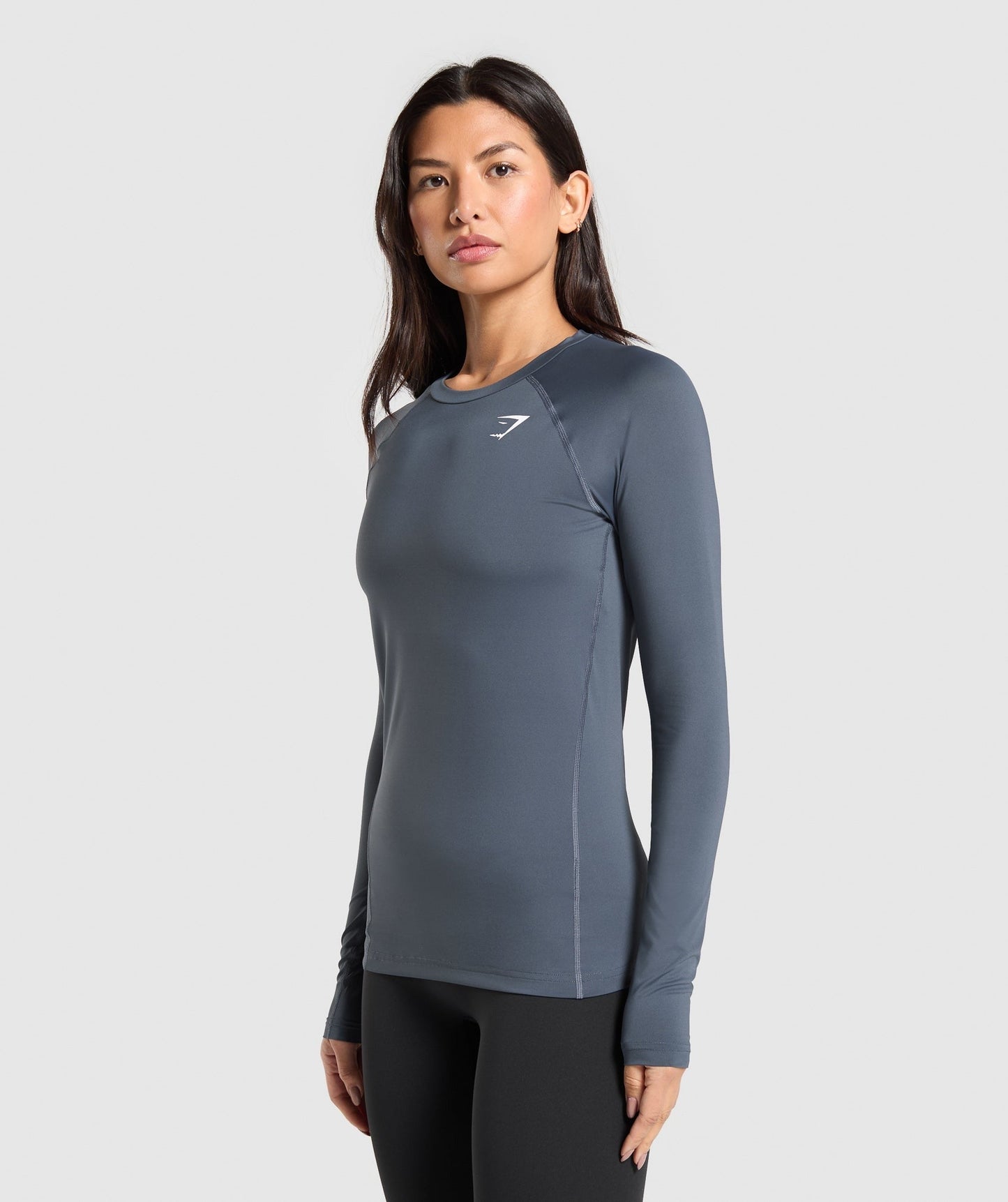 Gymshark Training Baselayer Long Sleeve Top - Titanium Blue
