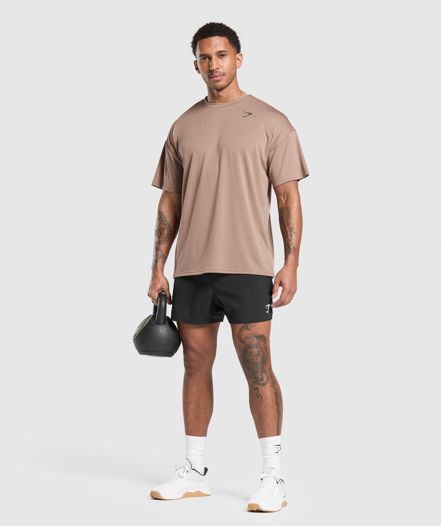 Gymshark Arrival Oversized T-Shirt - Mocha Mauve