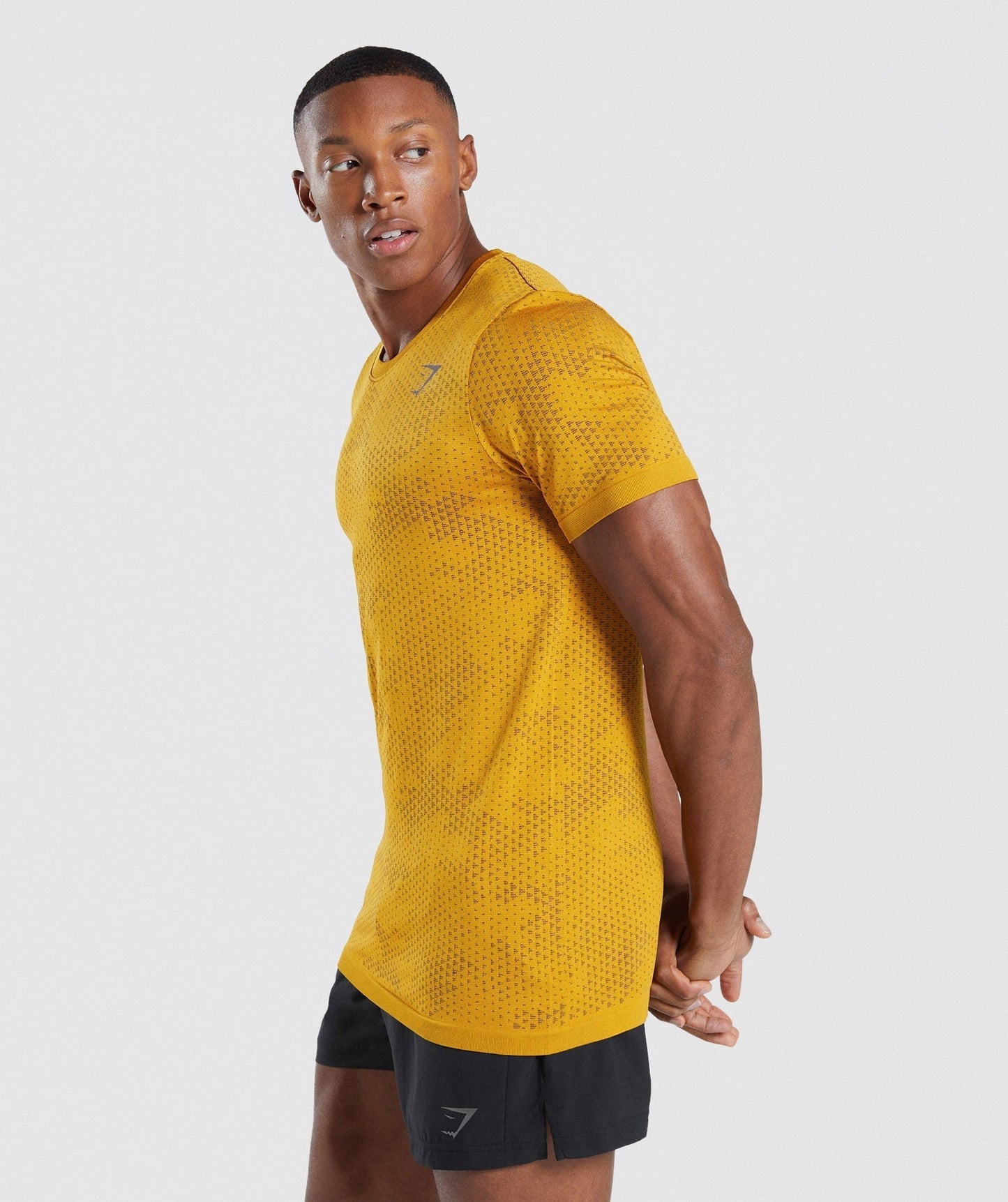 Gymshark Sport Seamless T-Shirt - Turmeric Yellow/Black