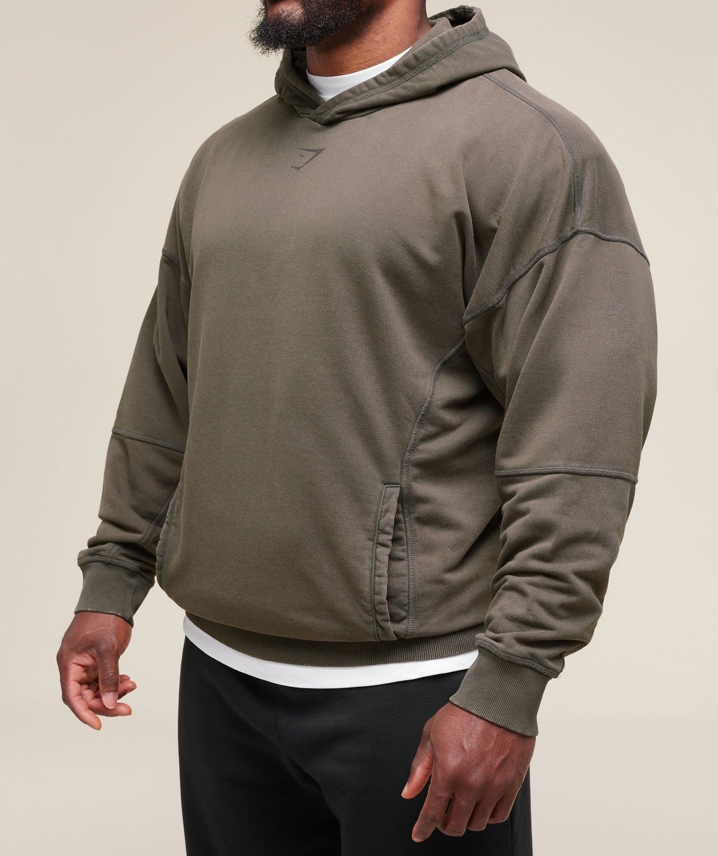 Gymshark Heritage Washed Hoodie - Strength Green