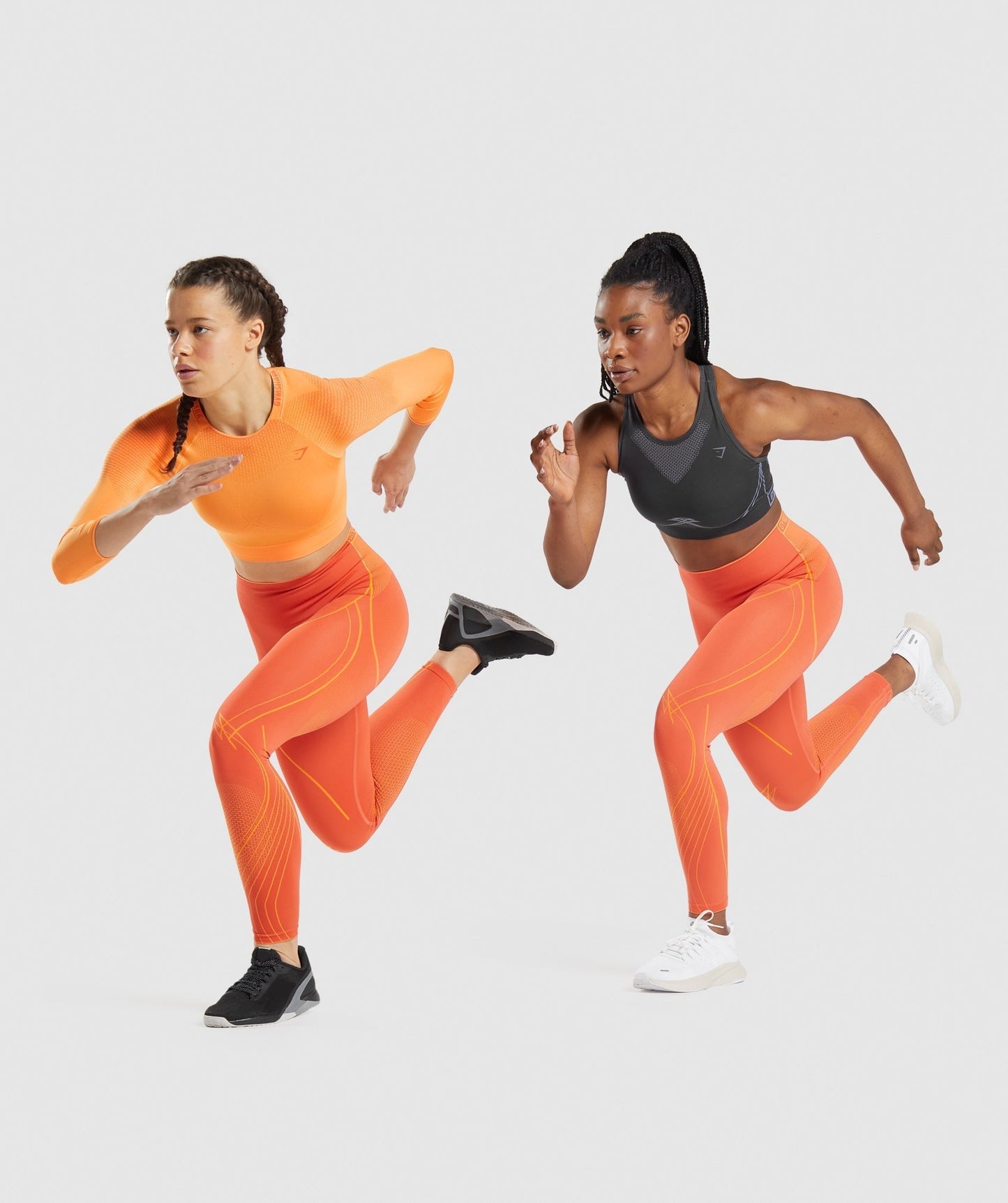 Gymshark Apex Seamless High Rise Leggings - Papaya Orange/Apricot Orange