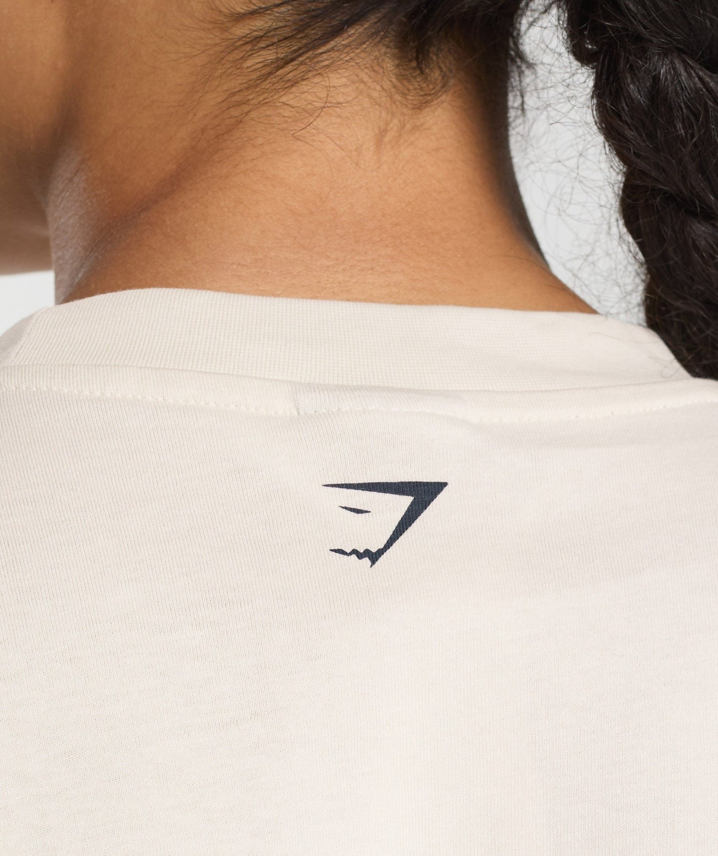 Gymshark Lifting Essentials Graphic Oversized T-Shirt - Oat White