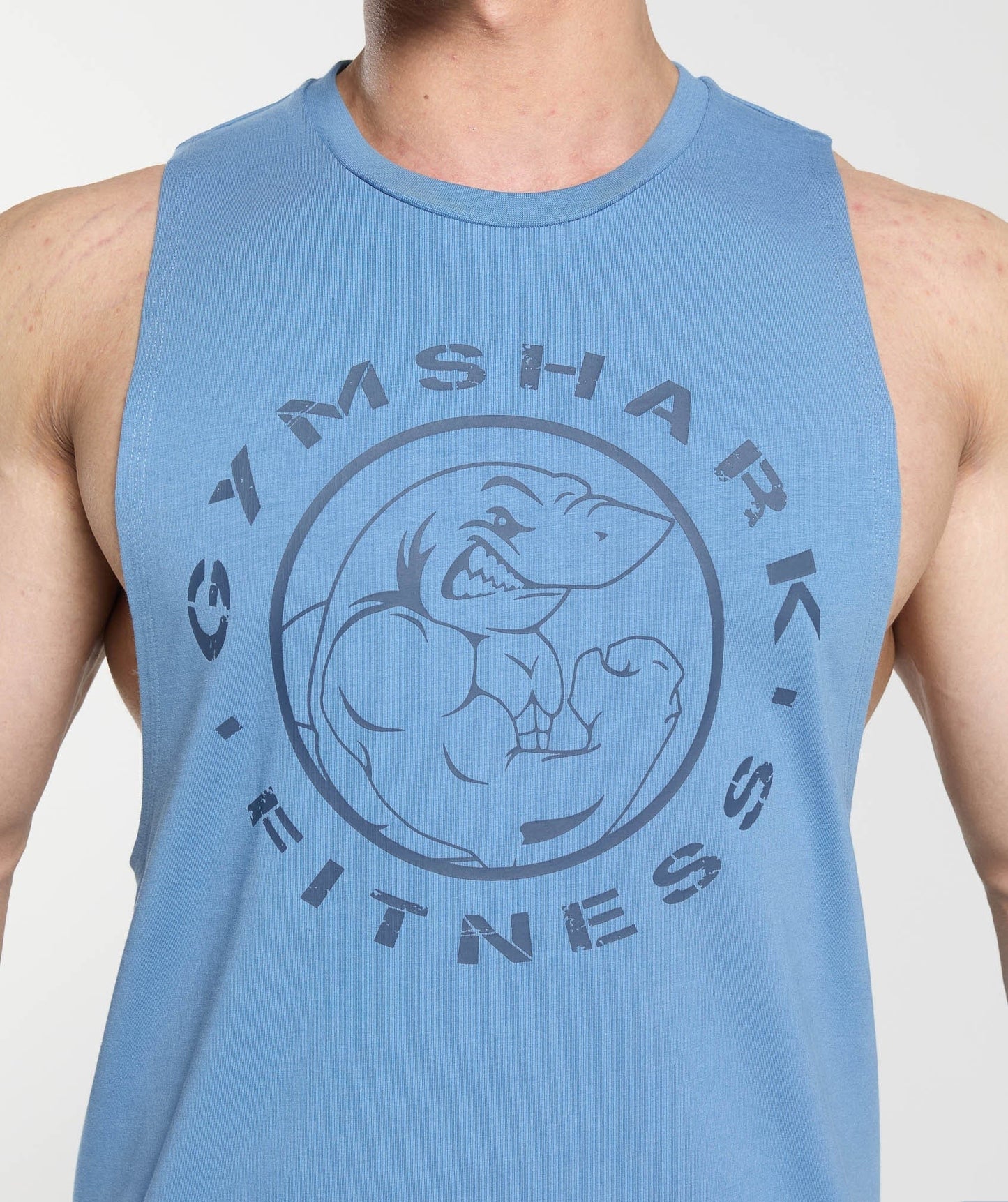 Gymshark Legacy Drop Arm Tank - Classic Blue