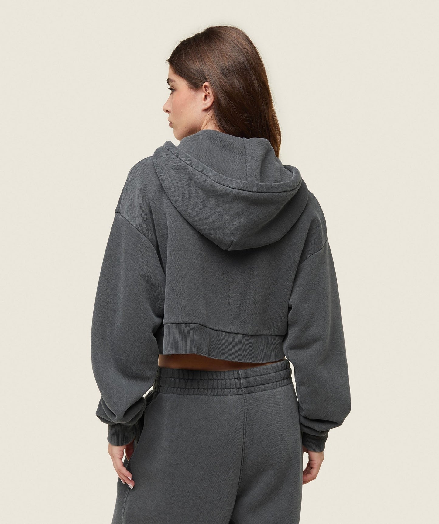 Gymshark everywear Cropped Zip Hoodie - Black