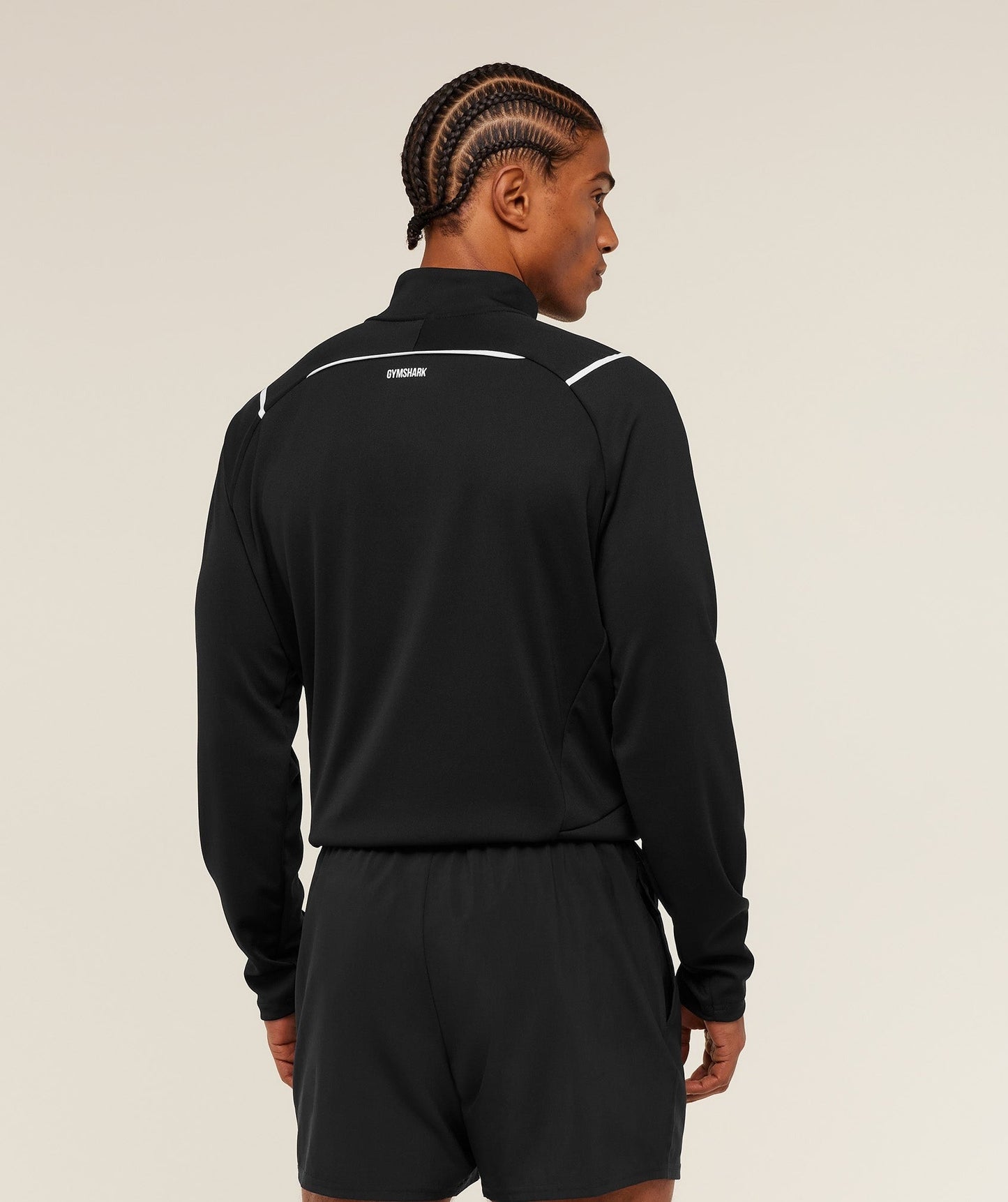 Gymshark Arrival Contrast 1/4 Zip - Black