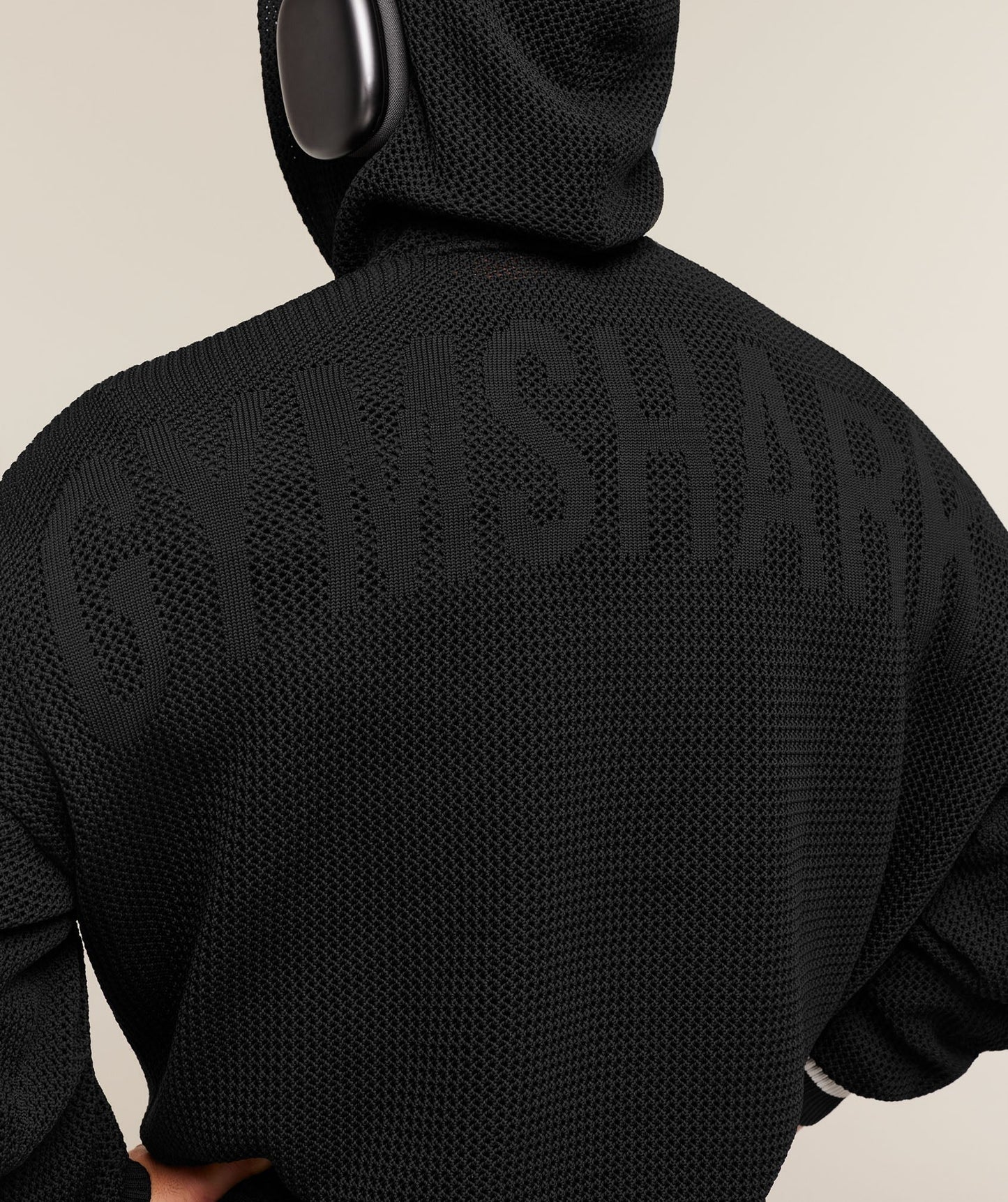 Gymshark Collective Crochet Style Hoodie - Black