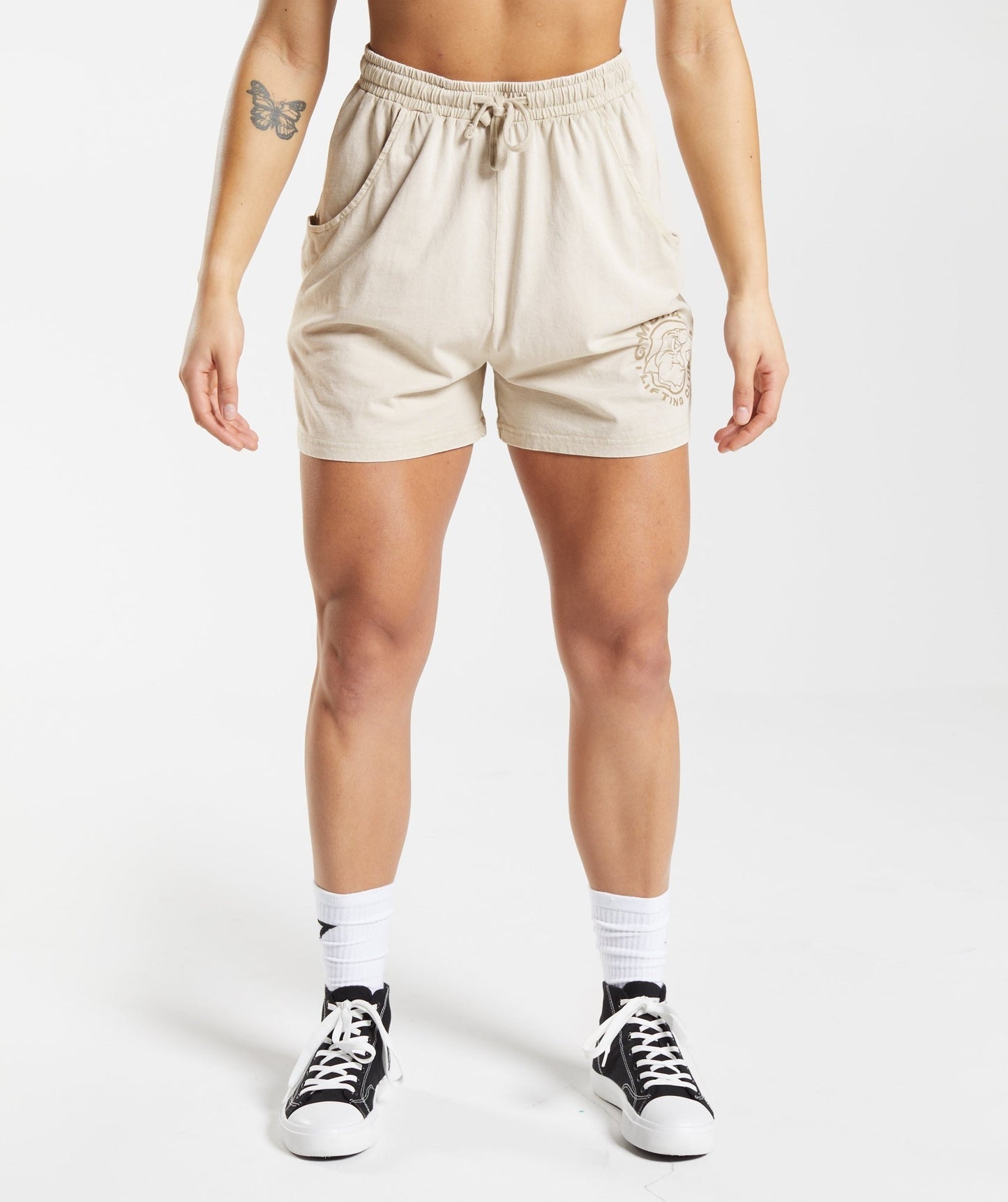 Gymshark Legacy Loose Shorts - Pebble Grey