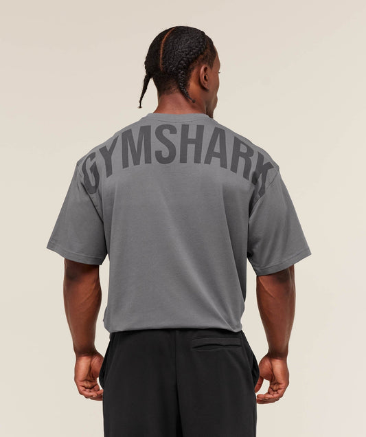 Gymshark Power T-Shirt - Dark Grey