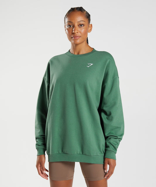 Gymshark Training Oversized Sweatshirt - Hoya Green