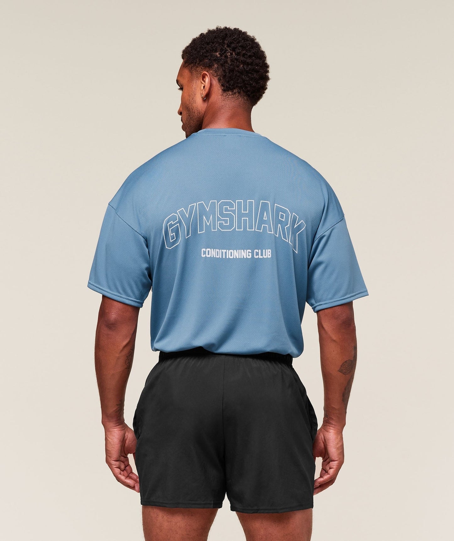 Gymshark Hybrid Athlete T-Shirt - Classic Blue