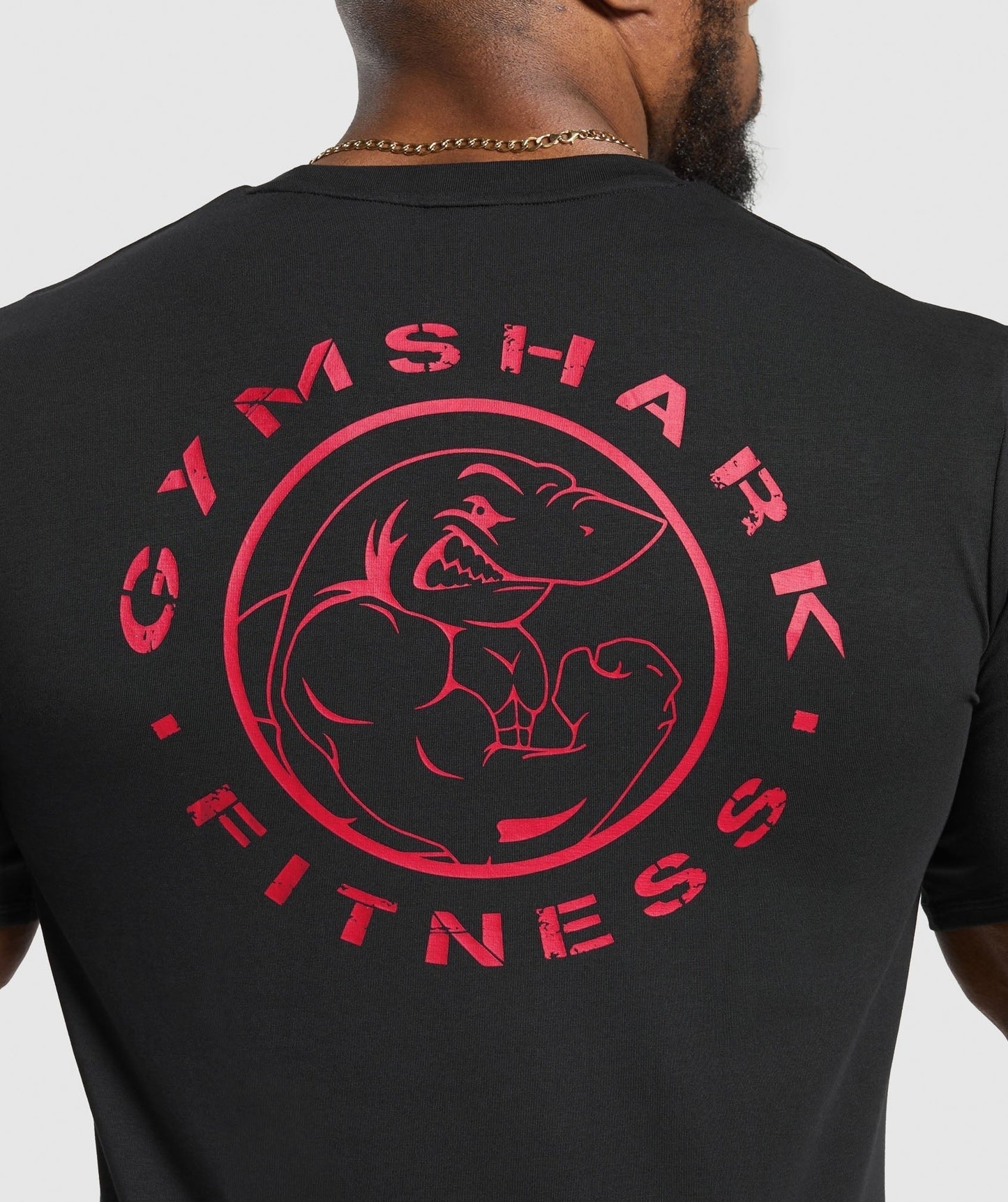 Gymshark Legacy T-Shirt - Black/Conditioning Red