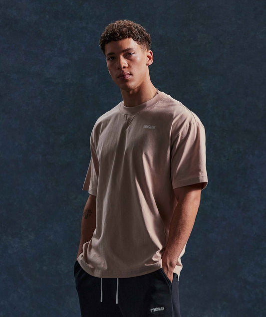 Gymshark Rest Day Sweats T-Shirt - Dusty Taupe