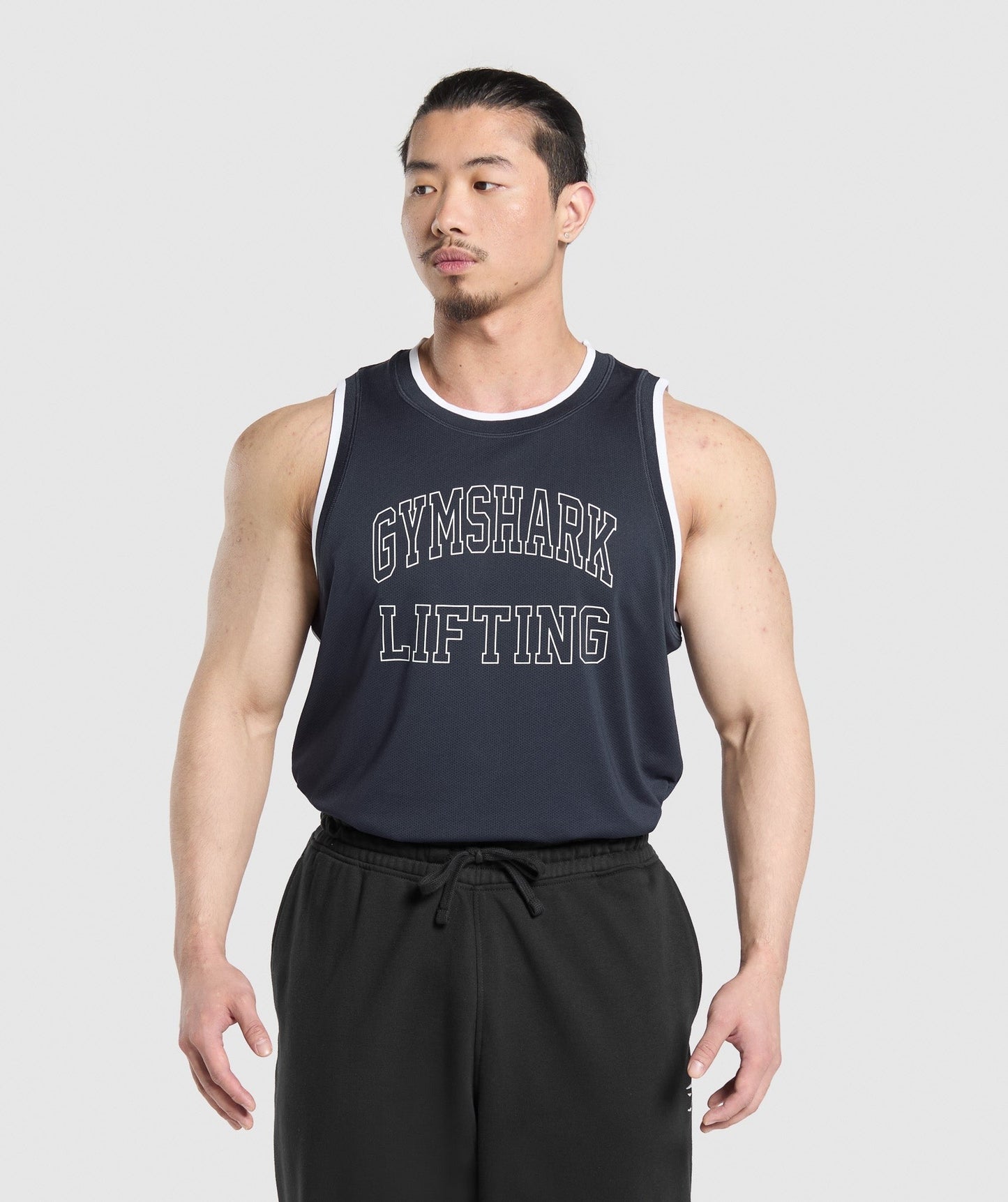 Gymshark Mesh Tank - Heavy Blue