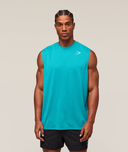 Gymshark Arrival Oversized Tank - Jewel Teal