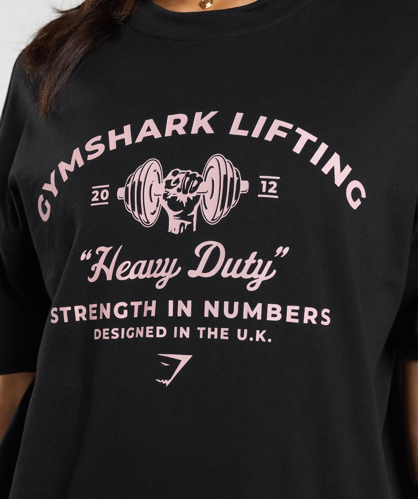 Gymshark Heavy Duty Oversized T-Shirt - Black