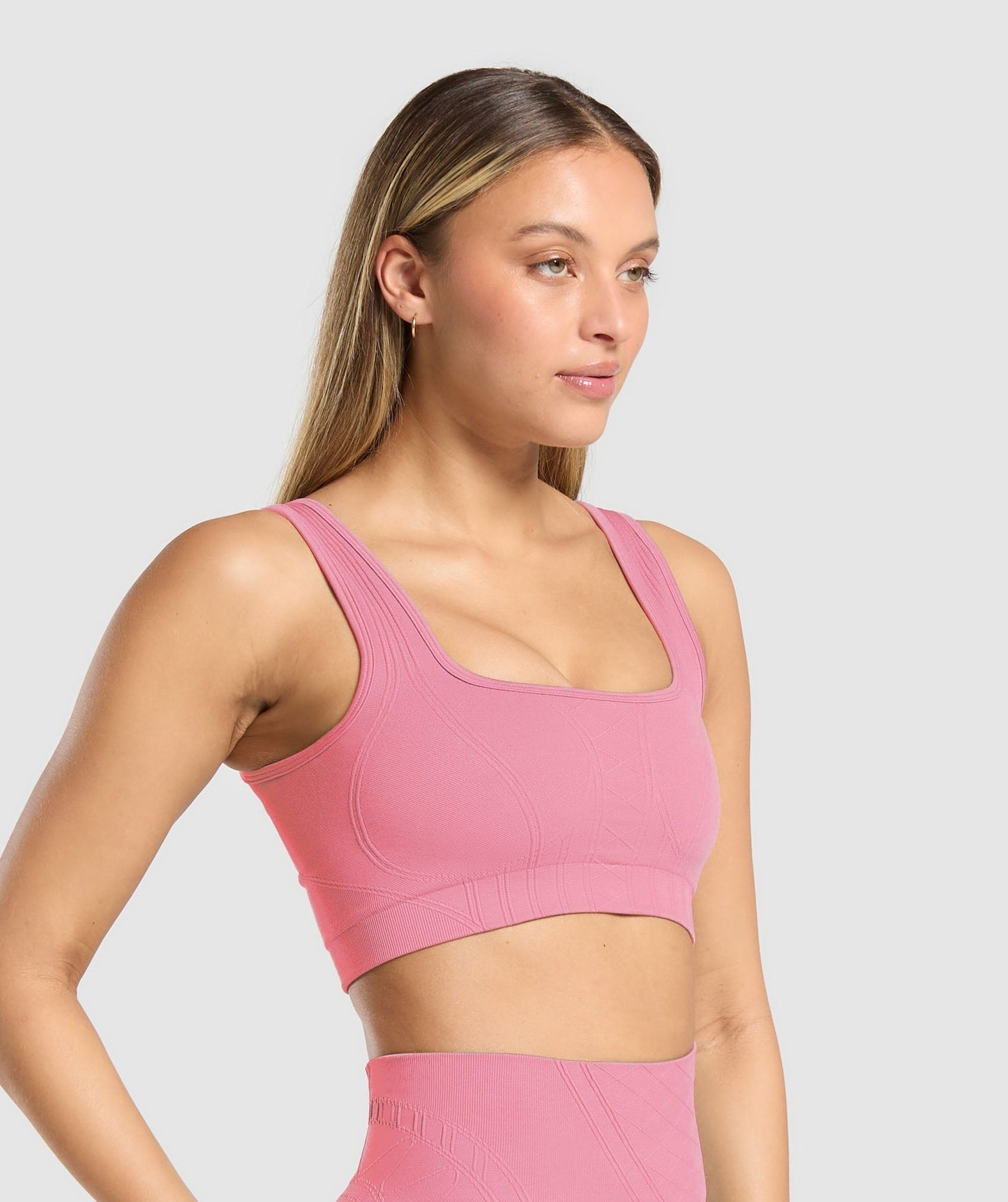 Gymshark Corset Seamless Sports Bra - Sunset Pink