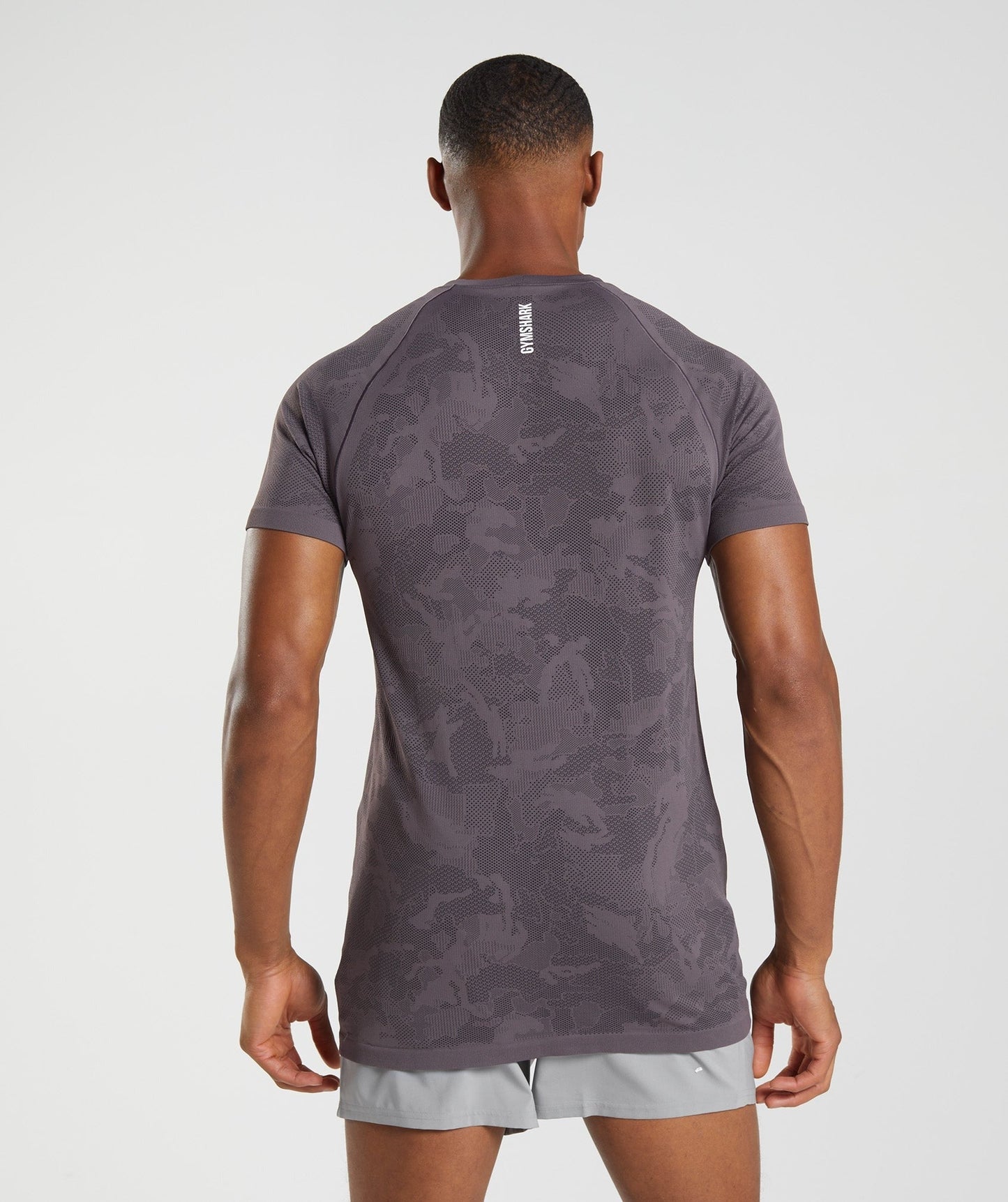Gymshark Geo Seamless T-Shirt - Musk Lilac/Black